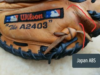 Wilson The A2403 1791 Pudge Japan Abs Professional Model Pro Stock 33 Rare