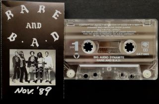 Rare Big Audio Dynamite Rare And B.  A.  D Nov.  