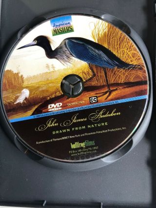 DRAWN FROM NATURE Rare DVD John James Audubon NOS American Masters Education 3