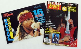 Guns N’ Roses 1991 – 1992 Rare U.  K.  Poster Special Magazines Metal Hammer