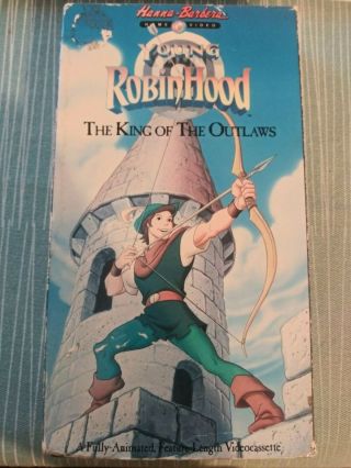 Young Robin Hood : The King Of The Outlaws - (vhs,  1991) Rare