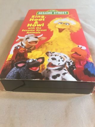 Sesame Street: Sing,  Hoot and Howl with the Sesame Street Animals VHS 1991 Rare 3