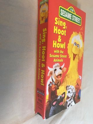Sesame Street: Sing,  Hoot and Howl with the Sesame Street Animals VHS 1991 Rare 5