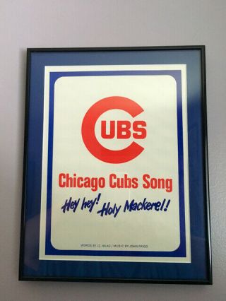 Rare Vintage Chicago Cubs Song " Hey Hey Holy Mackerel "