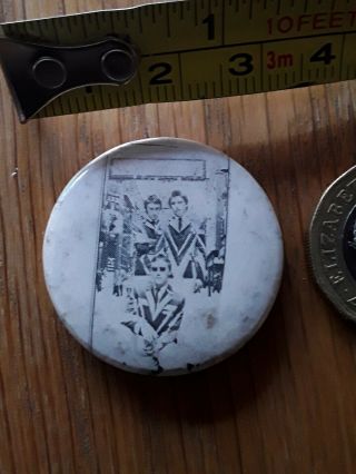 Vintage 1970s Rare 30mm The Jam Badge Punk Weller Mods Badge Pin 39a