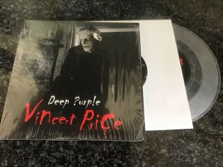 Deep Purple Extremely Rare Vincent Price 7 " Numbered Clear Vinyl