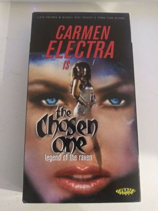Carmen Electra Is The Chosen One:legend Of The Raven - (vhs,  1998) Rare