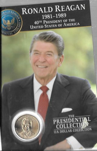 Ronald Reagan 40th President United States Of America Rare Dollar Coin