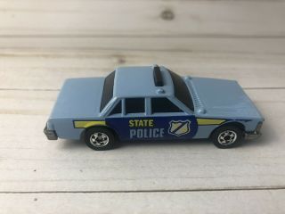 RARE VTG 1983 HOT WHEELS CRACK UPS CRUNCH CHIEF BLUE STATE POLICE CAR Malaysia 2