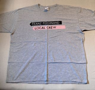 Franz Ferdinand 2004 Tour Crew T Shirt - Quality Cotton - Size Xl - Rare Item