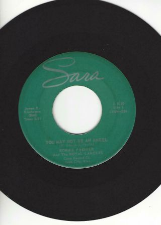 Rare Teen - Ronnie Premier & The Royal Lancers - " You May Not Be An Angel " - Sara
