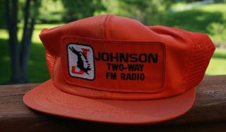 Vintage Johnson Cb Radio Hat Shirt Patch Dx Land Skip Rare Ham Radio Loc:l