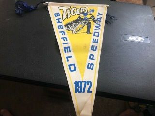 Sheffield Tigers - - - 1972 - - - - Speedway Pennant - - - Rare