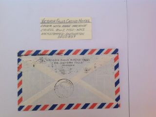 rhodesia postal history,  rare machine cancel,  cover,  K5U - WK2 2