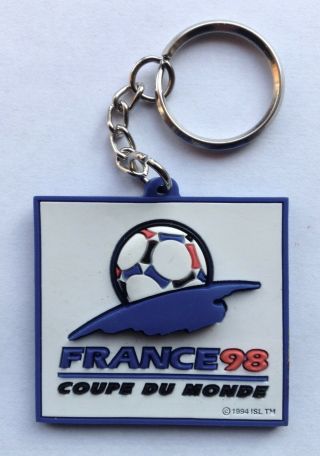 France Rare 1998 World Cup Tournament Logo Key Ring