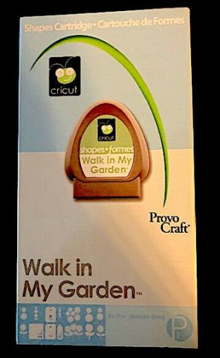 Cricut Cartridge - Walk In My Garden - Rare And Retired