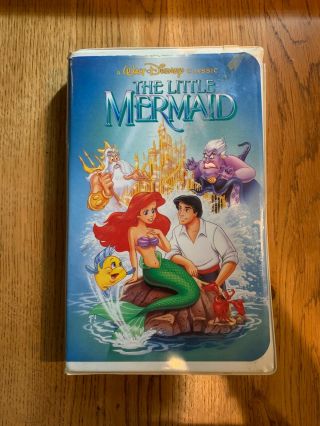 The Little Mermaid (vhs,  1990) Misprint Falic Object Rare Disney Ariel Vintage
