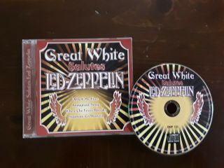 Great White Salutes Led Zeppelin Tribute Rare Cd Import Heavy Rock Rare No Lp