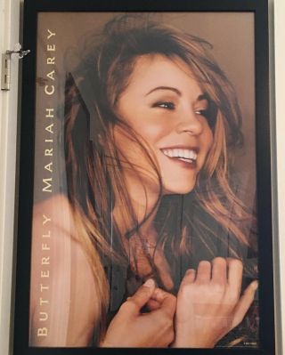 Ultra Rare Mariah Carey " Butterfly " Poster (frame Not)