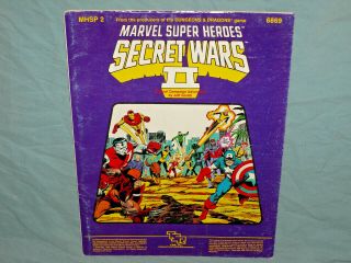 Tsr Marvel Heroes - Mhsp 2 Secret Wars Ii Campaign Adventure (rare & Vg, )