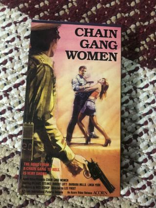 Chain Gang Women Sexy Sleaze Big Box Slip Rare Oop Vhs