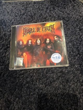 Cradle Of Filth Cd Live In Usa Rare - Gothic Exterme Metal