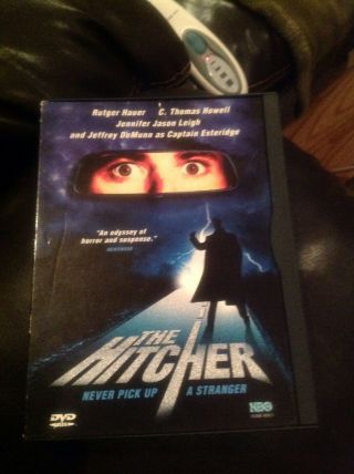 The Hitcher Dvd 1984 Rutger Hauer C,  Thomas Howell,  Jennifer Jason Leigh Rare