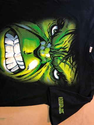 Rare Vintage 2002 Incredible Hulk Shirt Marvel Comics Tv Movie Promo 2