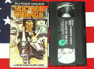 Soldier Of Orange (vhs,  1977) Rutger Hauer,  Wwii World War 2 Burbank Video Rare
