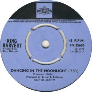 Very Rare Scarce - King Harvest - Dancing In The Moonlight Pye 25605 Vg