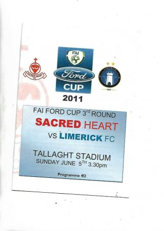 5/6/2011 Rare Fai Cup Sacred Heart V Limerick Fc