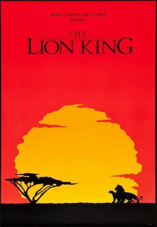 The Lion King Movie Poster - International 1994 - Rare Hollywood Posters