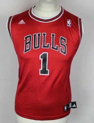 Rose 1 Chicago Bulls Nba Basketball Jersey Youths Large Rare Adidas
