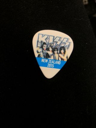 Kiss Zealand 2015 Tour Rare Tommy Thayer Guitar Pick Signed Spaceman Rare