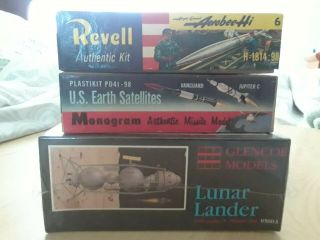 Rare Space Kits From Revell,  Monogram And Glencoe
