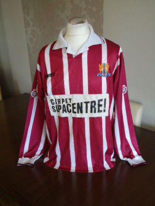 Northampton Town 1993 Player Issued Swift Long Sleeved Home Shirt Rare
