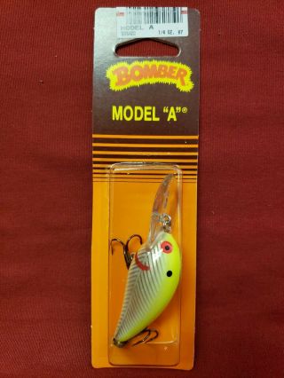 Vintage Bomber Model " A " Fishing Lure Crankbait Rare Color