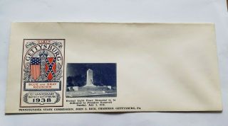 1938 Gettysburg Reunion Envelope - Historic And Rare