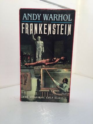 Andy Warhol Presents Frankenstein (vhs,  1973) Cult Classic Rare Horror
