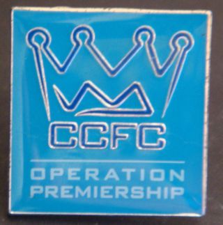Coventry City Fc Rare Operation Premiership Badge Stud Fitting 21mm X 22mm