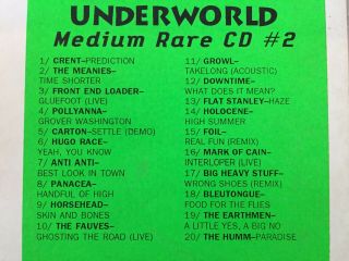 Underworld Medium Rare Cd 2 - Various Cd Cond Mark Of Cain Meanies