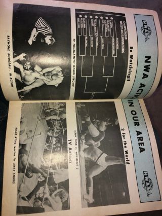 Rare Vintage 1976 GEORGIA CHAMPIONSHIP WRESTLING RINGSIDER PROGRAM NWA Wwe WWF 3
