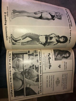 Rare Vintage 1976 GEORGIA CHAMPIONSHIP WRESTLING RINGSIDER PROGRAM NWA Wwe WWF 4