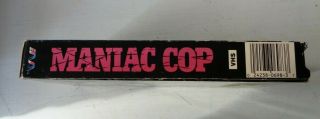 Maniac Cop VHS Rare Bruce Campbell Horror 3
