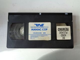 Maniac Cop VHS Rare Bruce Campbell Horror 5