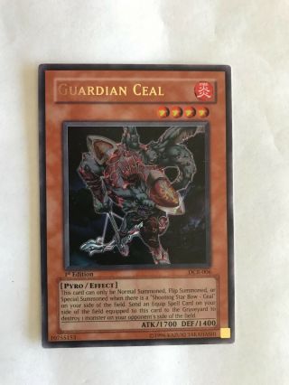 Guardian Ceal Yu - Gi - Oh Dcr_006 Rare 1st Edition