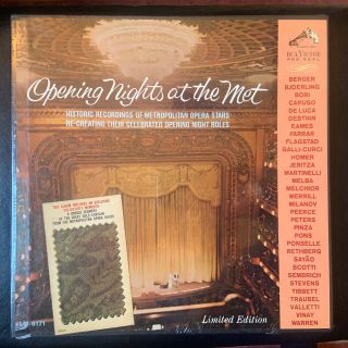 Opening Nights At The Met Lp Box Set Rare Orig Rca Lm 6171