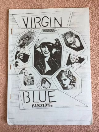 Rare Madonna Virgin Blue Fanzine Circa 1987