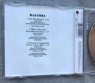 Madonna Into The Groove,  more Rare Australian Issue 3 - track Cd Single 2