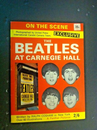 " The Beatles At Carnegie Hall " - 1964 - 60 Illustrations - Publication - Rare